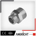 B404- High quality nichel plated hex brass connector